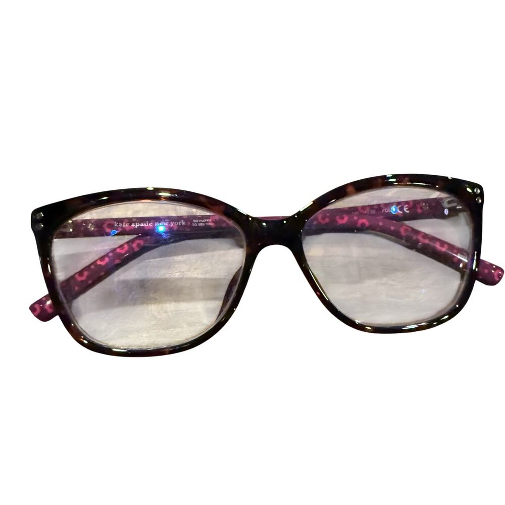 Kate Spade MILENA 086 Dark Tortoiseshell Pink Reading Glasses Readers +2.50 PD62